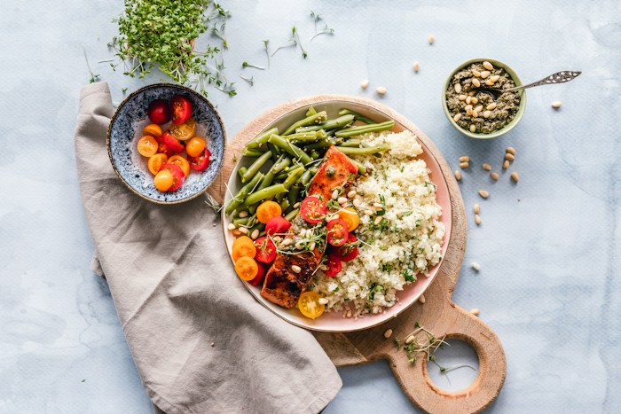 A nourishing meal with rice